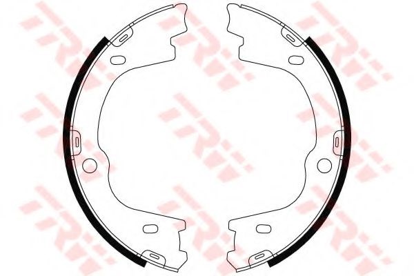 Тормозные колодки ручника GS8803 TRW