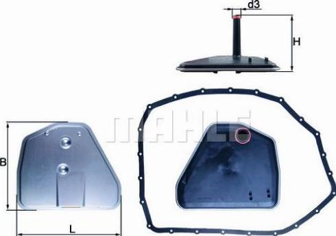 Фильтр коробки автомат HX164D MAHLE