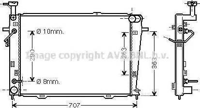 Радиатор HY2127 AVA