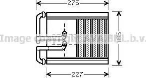Радиатор печки HY6168 AVA