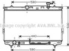 Радиатор системы охлаждения двигателя HYA2110 AVA