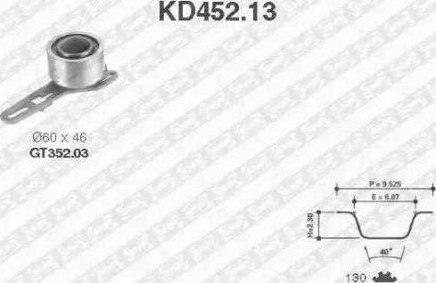 SNR KD45213 Комплект ГРМ в наличии Львов