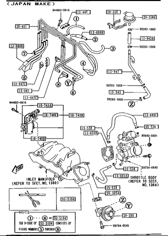 Переключающий клапан системы подачи воздуха KL0118741 MAZDA