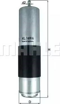 Фильтр топлива KL1696D MAHLE