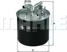 Топливный фильтр KL447 MAHLE