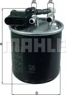 Топливный фильтр KL913 MAHLE