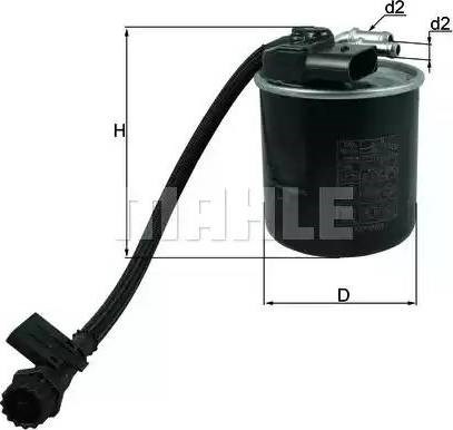 Фильтр тонкой очистки топлива KL947 MAHLE