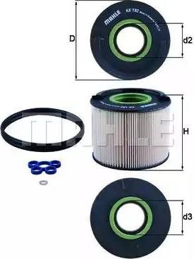 Фильтр топлива KX192D MAHLE