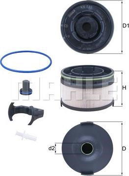 Топливный фильтр KX533KIT MAHLE