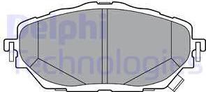 Передние тормозные колодки LP3378 DELPHI