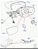 Зеркальный элемент левый LR025209 LAND ROVER
