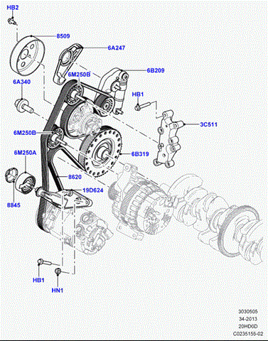 LAND ROVER LR028879 Паразитный ролик в наличии Ирпень