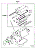 Комплект прокладок двигателя MD979312 MITSUBISHI