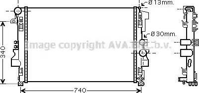 Радиатор охлаждения MSA2356 AVA