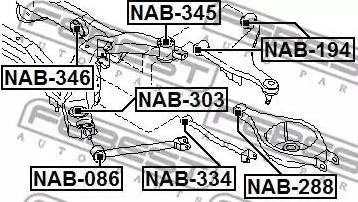 Сайлентблок підвіски NAB-346