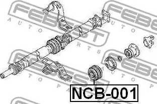 Опора карданного вала NCB001 FEBEST