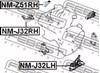 Правая подушка двигателя NMJ32RH FEBEST