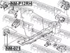 Правая опора двигателя NMP12RH FEBEST