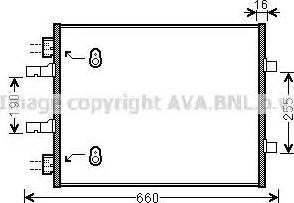 Конденсатор системы охлаждения OL5480 AVA