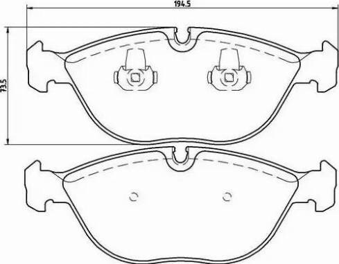 Тормозные колодки P06019 BREMBO