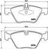 Передние тормозные колодки P06040 BREMBO