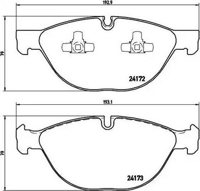 Тормозные колодки P06058 BREMBO