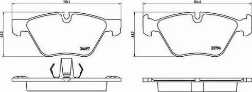Колодки тормозные P06060 BREMBO