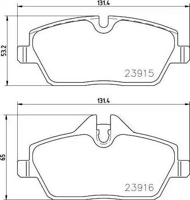 BREMBO P06091 Колодки тормозные передние дисковые в наличии Кривой Рог