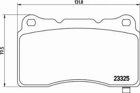 Передние тормозные колодки P09004 BREMBO