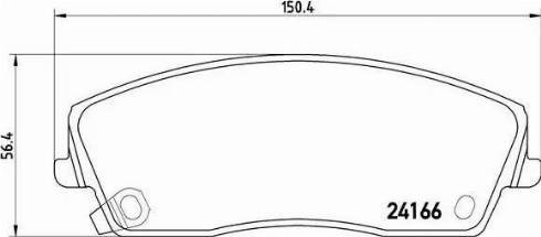 P11019 BREMBO Передние тормозные колодки купить в Украина