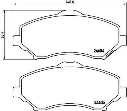 Тормозные колодки P11022 BREMBO