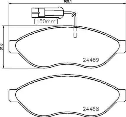 Колодки тормозные P23144 BREMBO