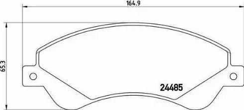 Передние тормозные колодки P24065 BREMBO