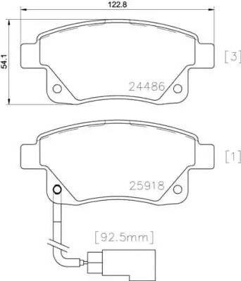 Колодки тормозные задние, дисковые Ford Transit