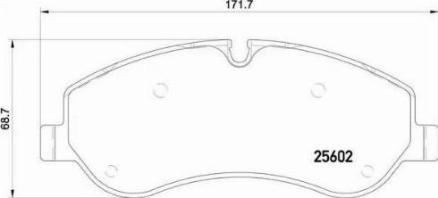 Передние тормозные колодки P24152 BREMBO
