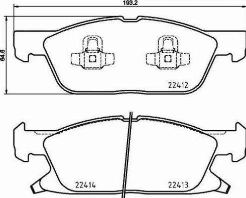 Колодки P24188 BREMBO