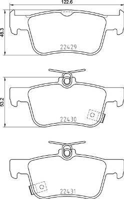 Задние колодки P28089 BREMBO