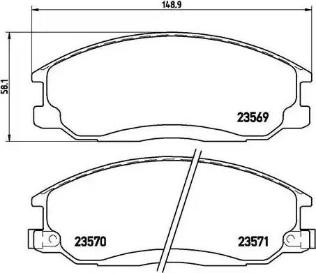 P30013 BREMBO Передние тормозные колодки купить в Днепр