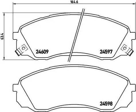 P30041 Передние тормозные колодки купить Харьков