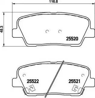 BREMBO P30063 Задние тормозные колодки в наличии Львов