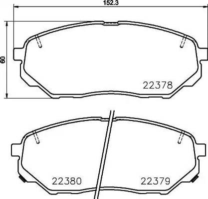 Колодки передние P30086 BREMBO