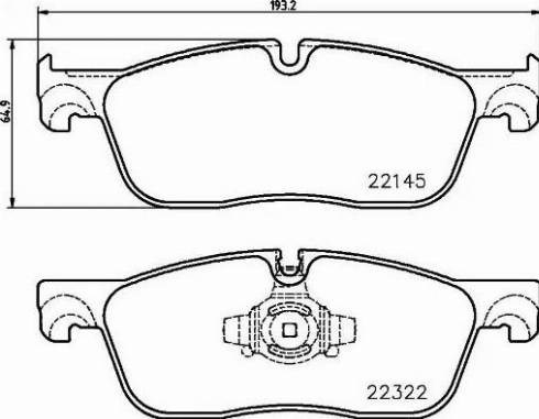 Колодки тормозные P36035 BREMBO