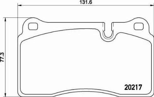 Колодки тормозные дисковые комплект P44018 BREMBO