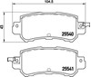 Колодки на тормоз задний дисковый P49047 BREMBO