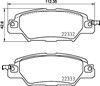 Колодки на тормоз задний дисковый P49053 BREMBO