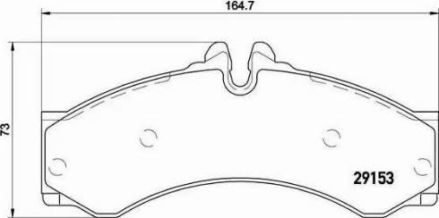 P50028 BREMBO Передние тормозные колодки купить в Черкассы