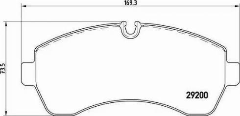 Колодки тормозные дисковые комплект P50059 BREMBO