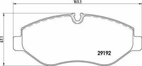 Колодки передние P50085 BREMBO
