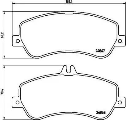 Тормозные колодки P50086 BREMBO