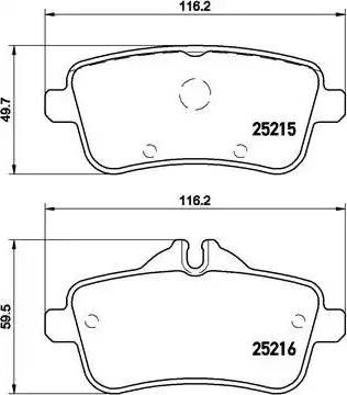 Колодки дисковые  P50100 BREMBO